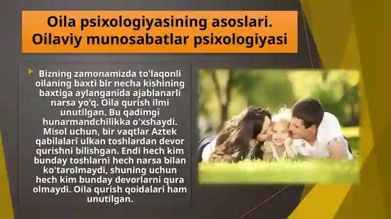 OILA PSIXALOGIYASI 2