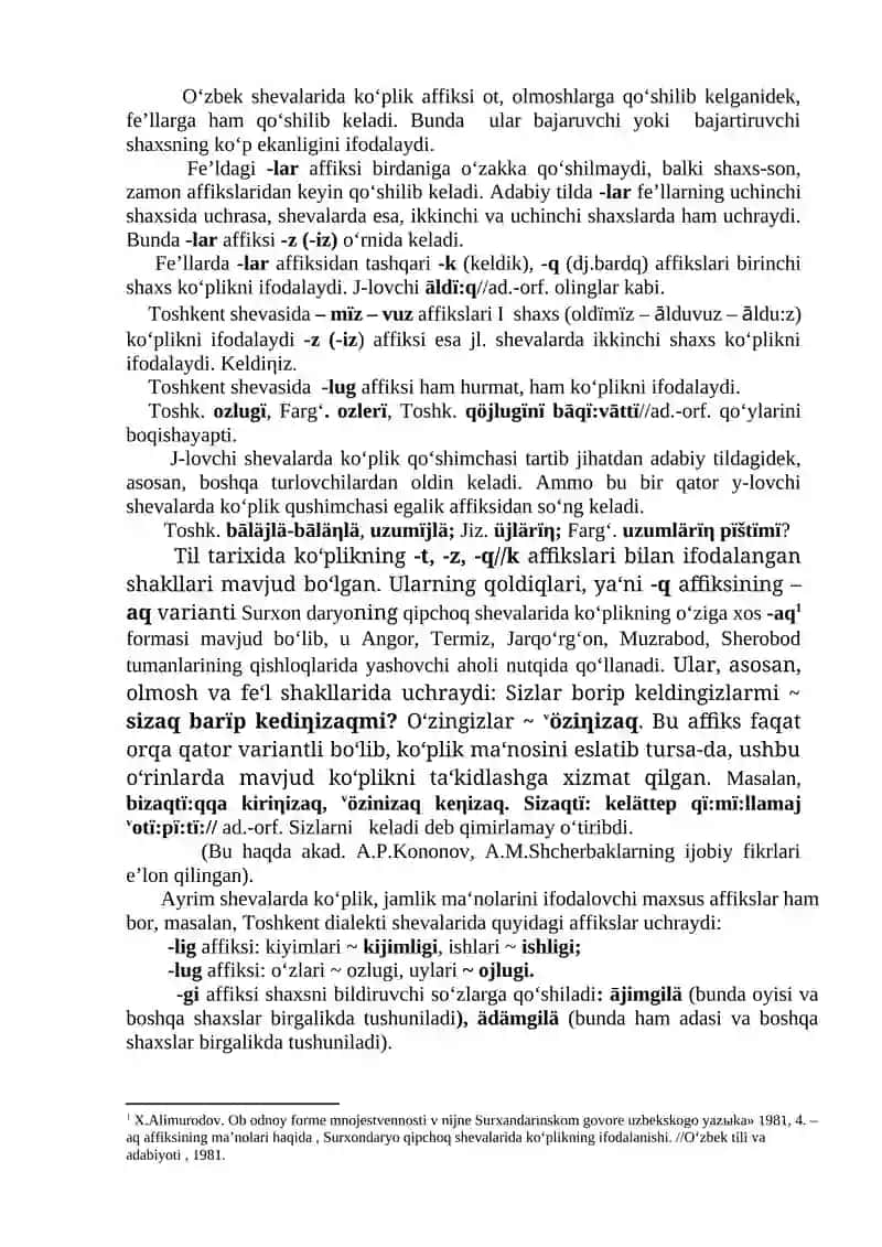 OʻZBEK SHEVALARINING GRAMMATIK XUSUSI YATLARI 2