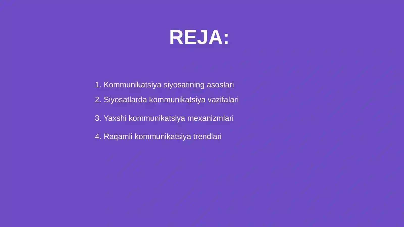 Kommunikatsiya siyosati 2