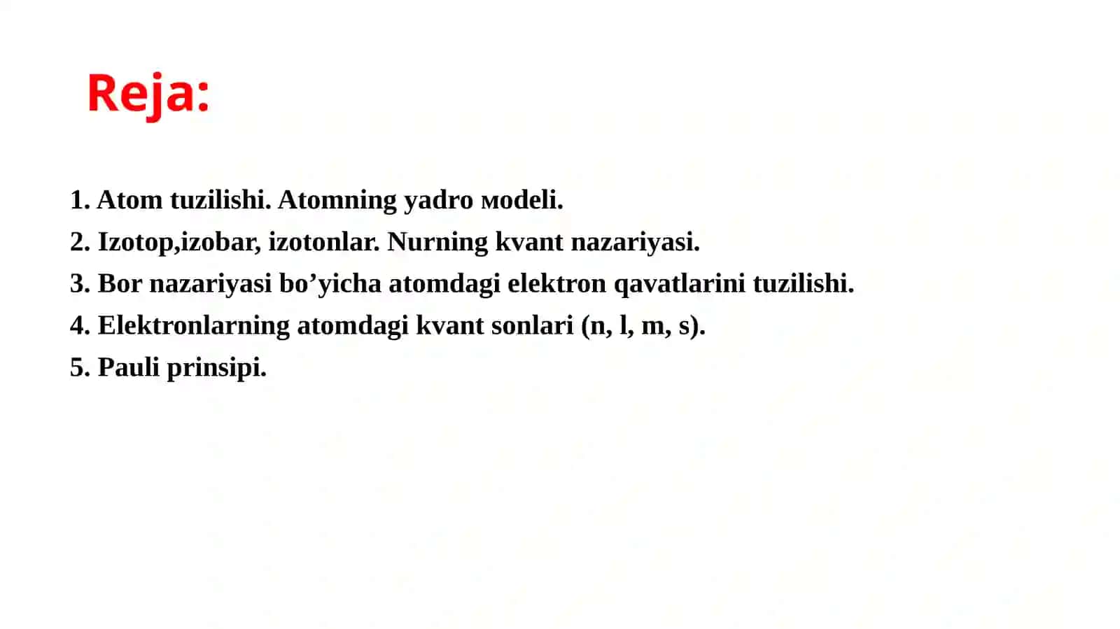 Atom tuzilishi 2