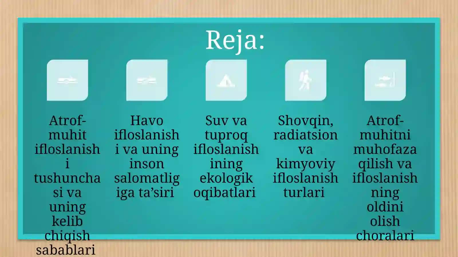 Atrof muhit ifloslanish turlari 2