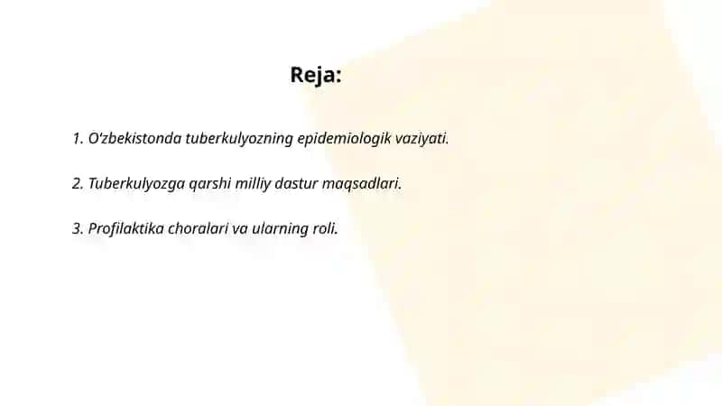 Tuberkulyozga qarshi kurashishning milliy dasturi 2