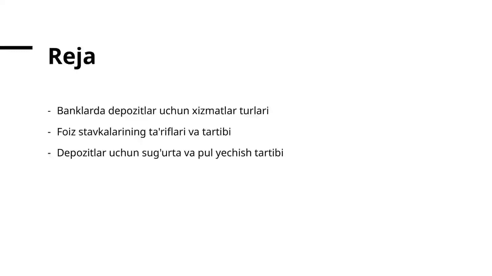 BANKLARDA DEPOZIT OPERATSIYALARI 2