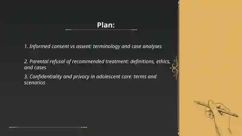 Ethical Issues in Pediatric Practice: Medical Terminology and Case Studies 2
