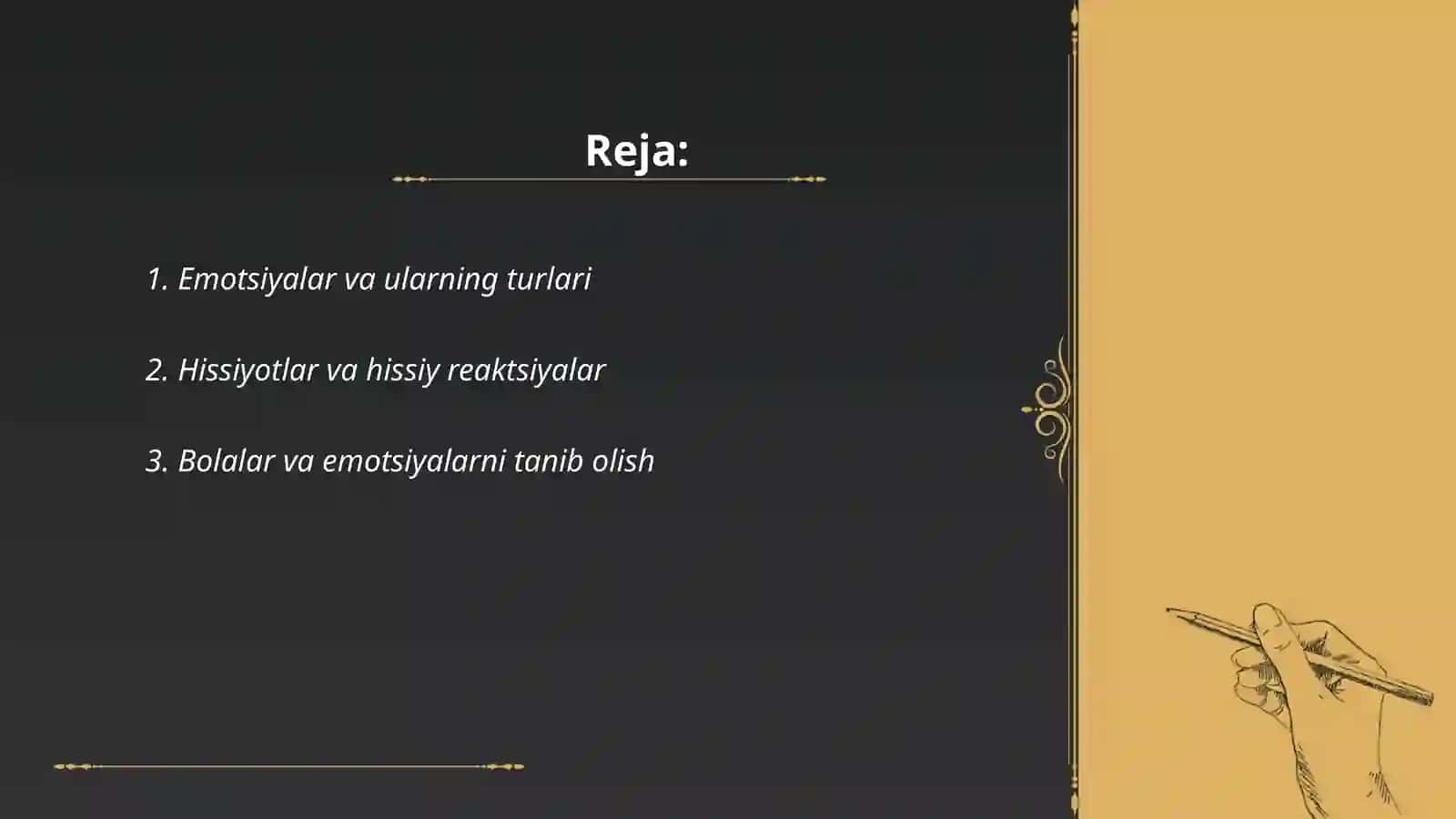 Emotsiyalar va ularning turlari 2