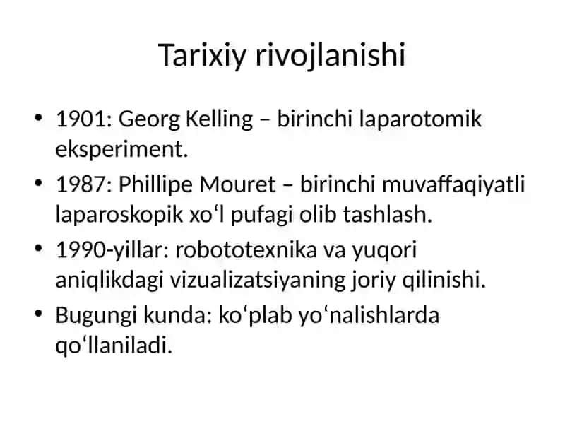 Kaminativ (minimal invaziv) jarrohlik 2