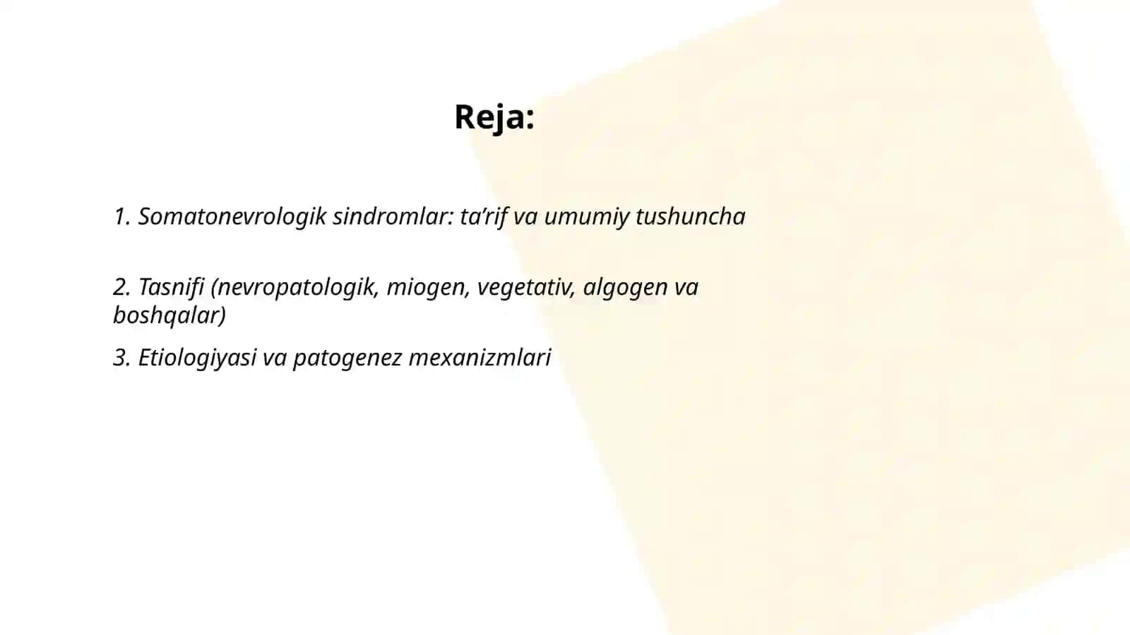 Somatonevrologik sindromlar 2