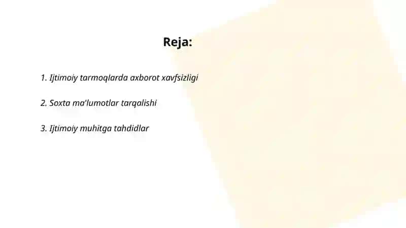 Ijtimoi tarmoqlarda axborot hurujlari va taqdidlar 2