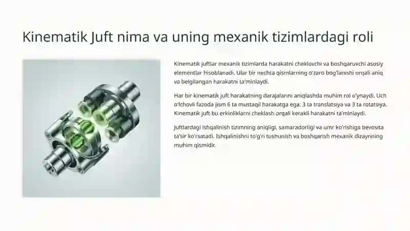 Kinematik Juftlardagi Ishqalinish 2