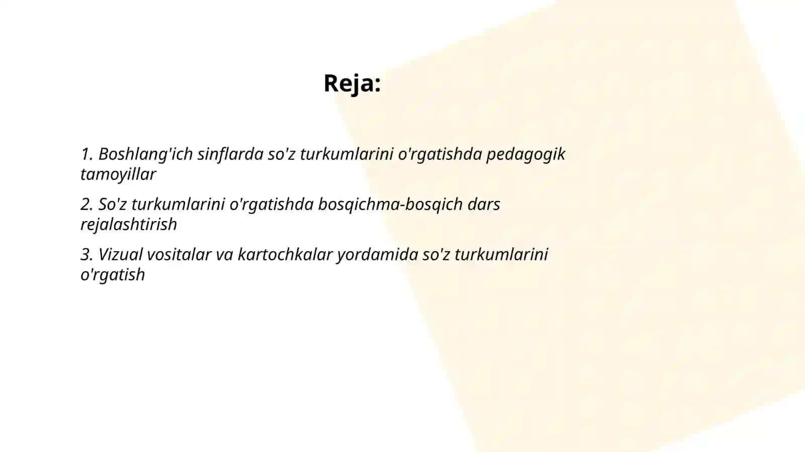 Boshlang'ich sinflarda so'z turkumlarini o'rgatishda pedagogik tamoyillar 2