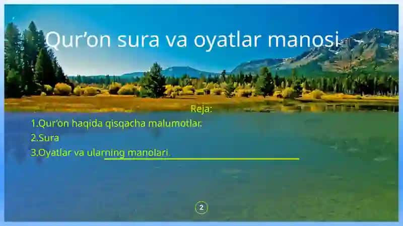 Qur’on sura va oyatlar manosi 2