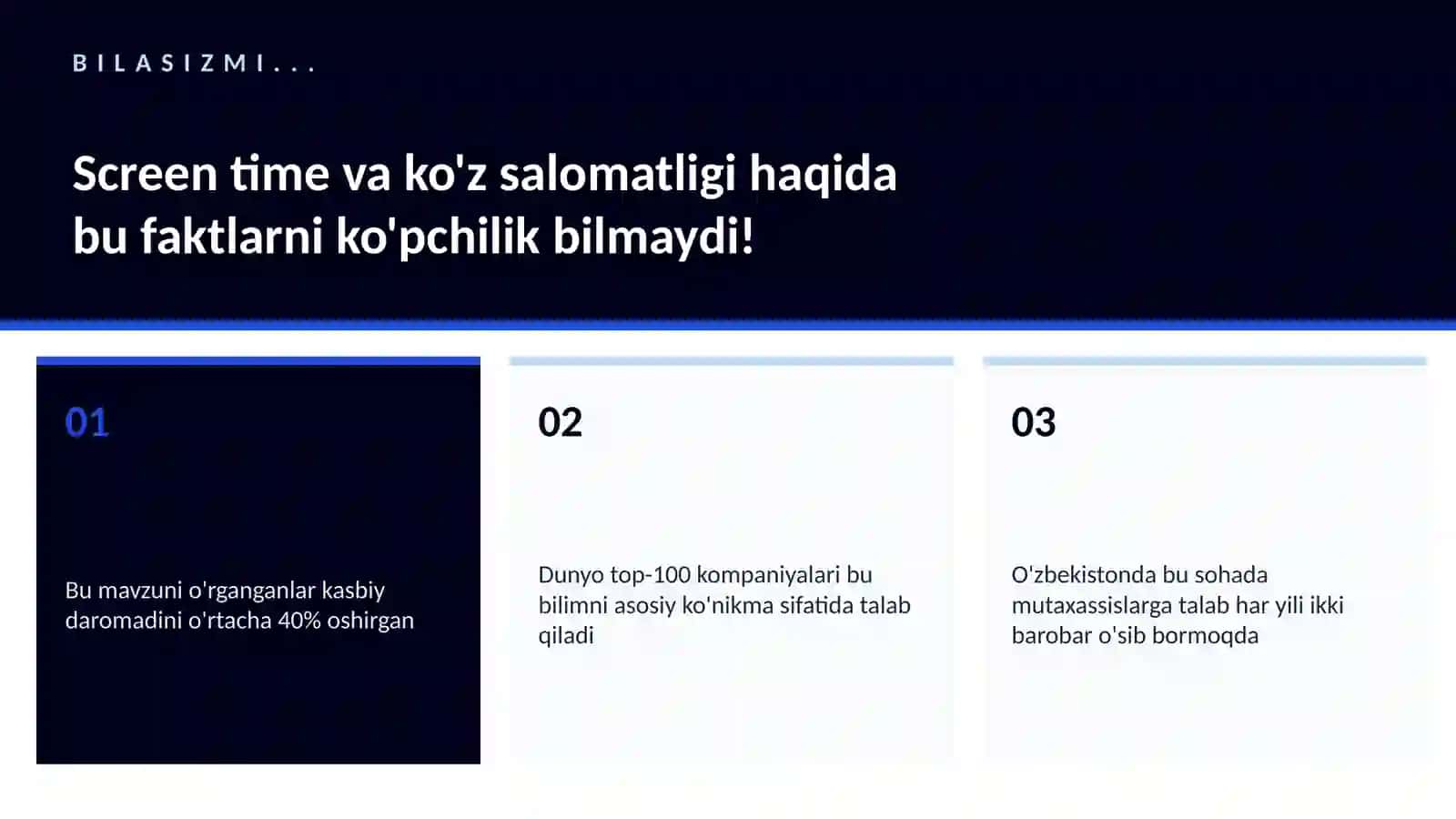 Screen time va ko'z salomatligi 2