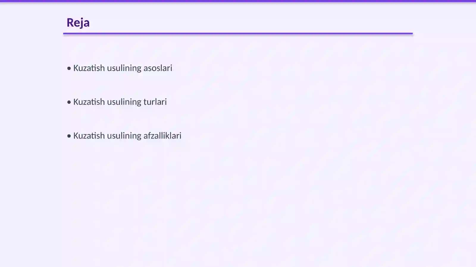 Kuzatish usuli va uning avzalliklari 2