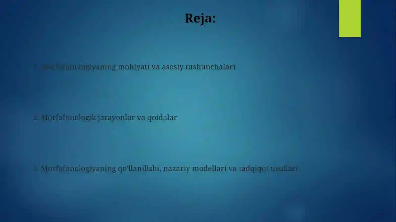 Morfofonologiya haqida 2