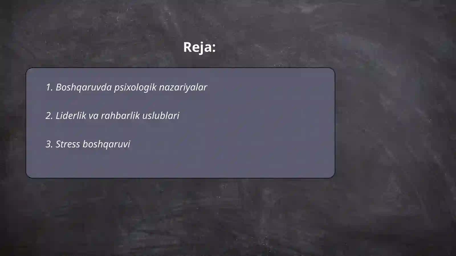 Boshqaruv psixologiyasi va metodlari 2