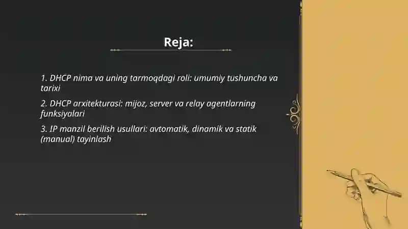 DHCP (Dynamic Host Configuration Protocol) ning chuqur tahlili 2