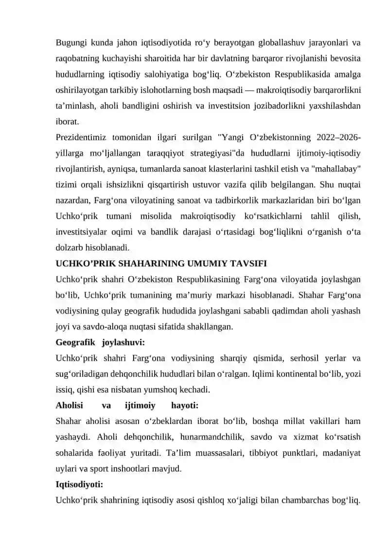 Makroiqtisodiy tahlil va prognozlashtirish 2