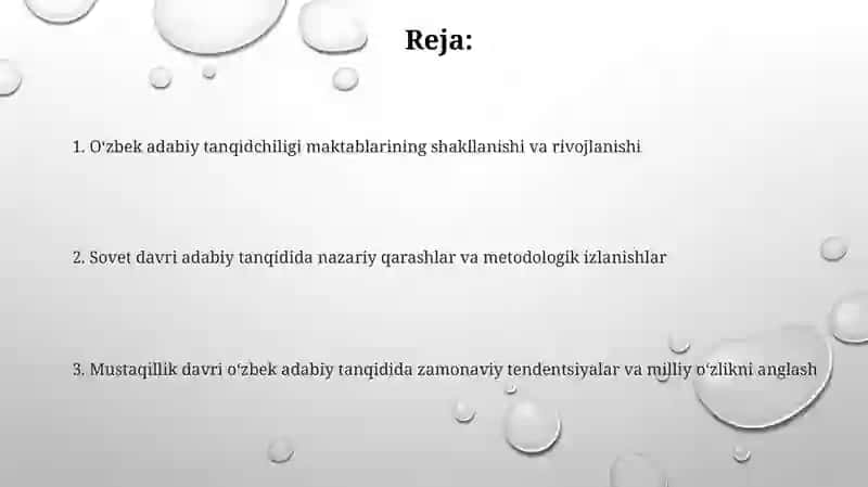 O'zbek adabiy tanqididanazariy maktablar 2