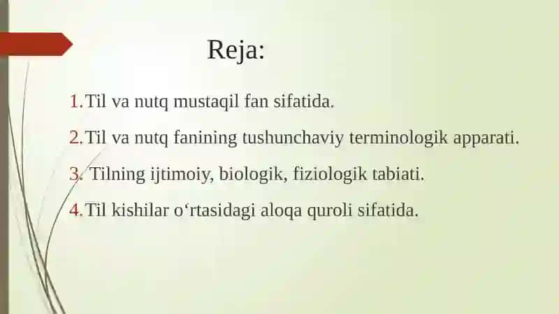 Tilva Nutq Fanining Maqsadi, Vazifalari 2