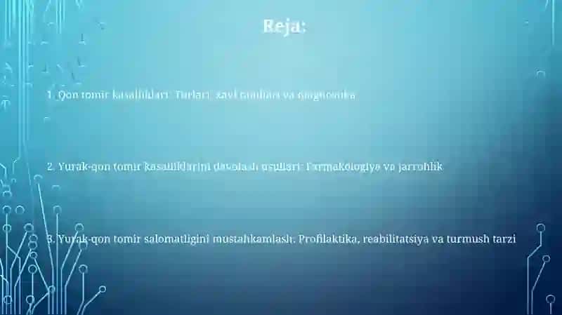 Yurak-qon tomir kasalliklari 2