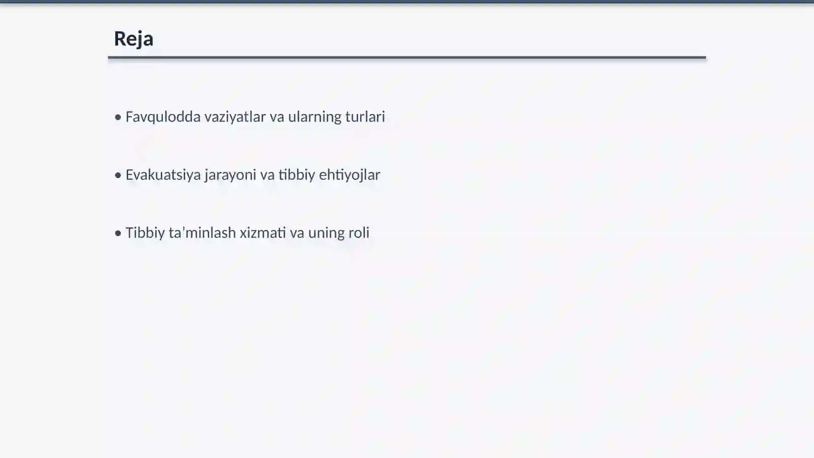 Evakuatsiya va tibbiy ta'minlash 2