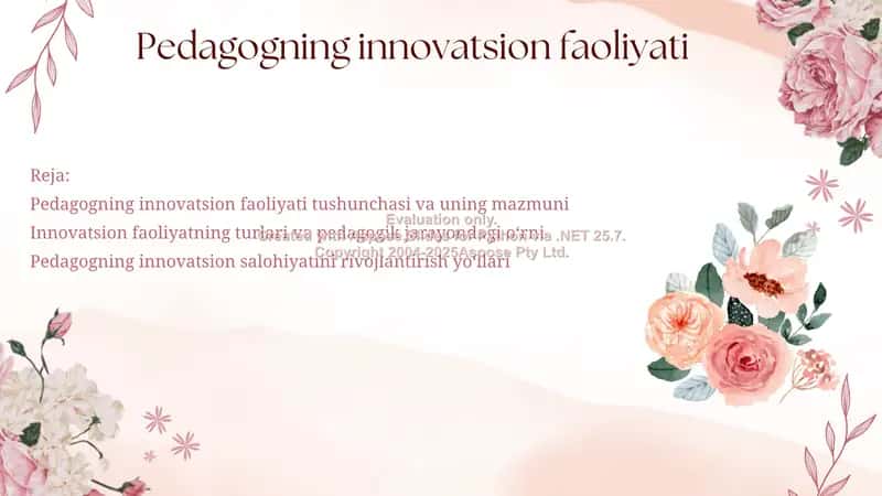 Pedagogning innovatsion faoliyati 2