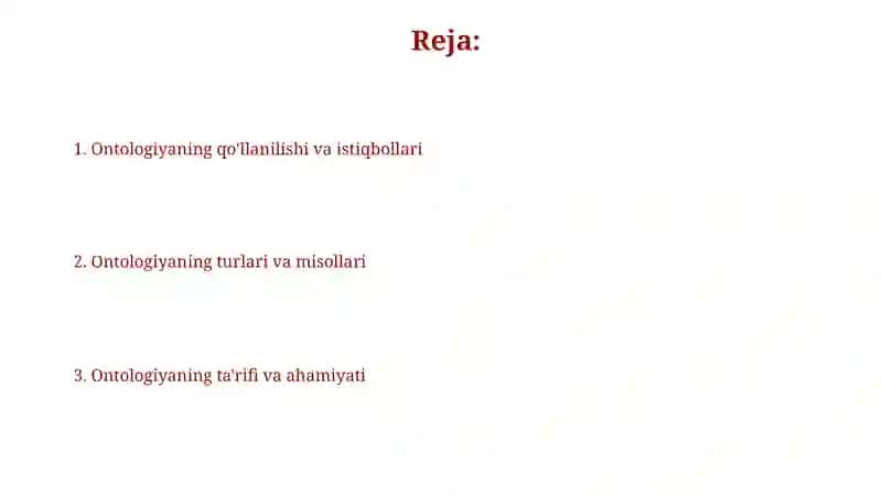 Borliq falsafasi (Ontologiya) 2