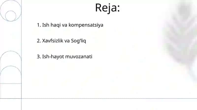 Detallarning ishlash sharoitlari 2