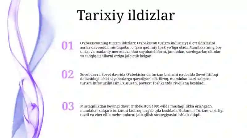 O'Zbekistonda Xalqaro Turizmning Rivojlanishi 2