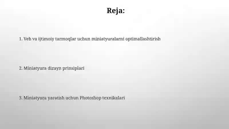 Miniatyura yaratish Photoshopda 2