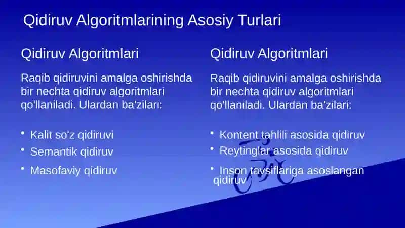 Qidiruv Algoritmlari Asosida Raqib Qidiruvini Ishlab Chiqish 2