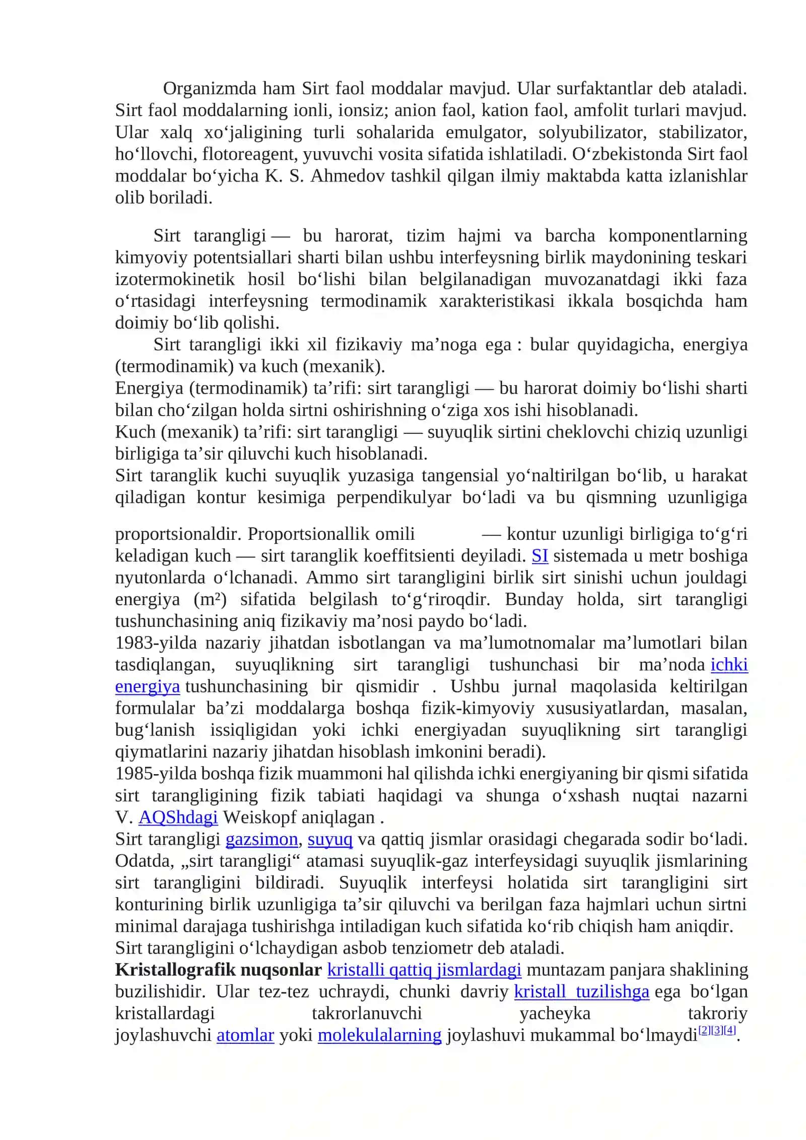 Sirt qatlamining tuzilishi va xususyatlari 2