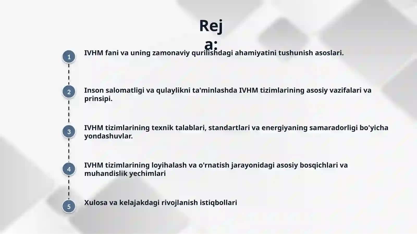 Isitish ventilyatsiyalash va havoni maromlash faniga kirish. 2