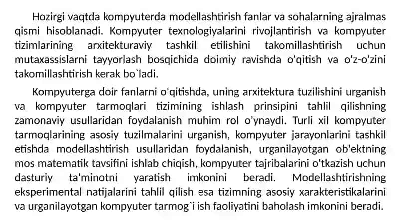 Kompyuter texnologiyalari 2