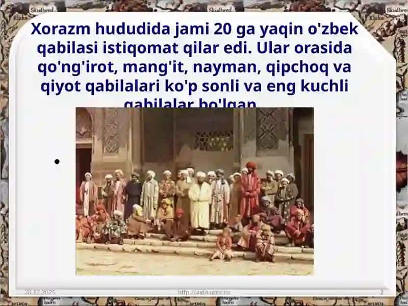 XVI - XVII asrlarda Xivaxonligi 2