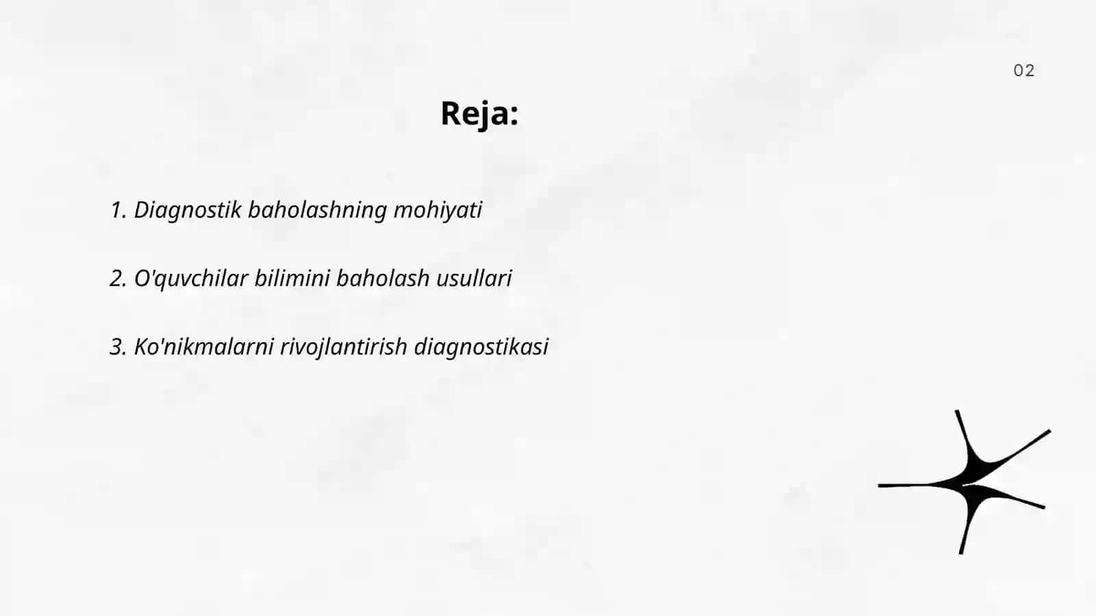 Diagnostik baholashning mohiyati 2