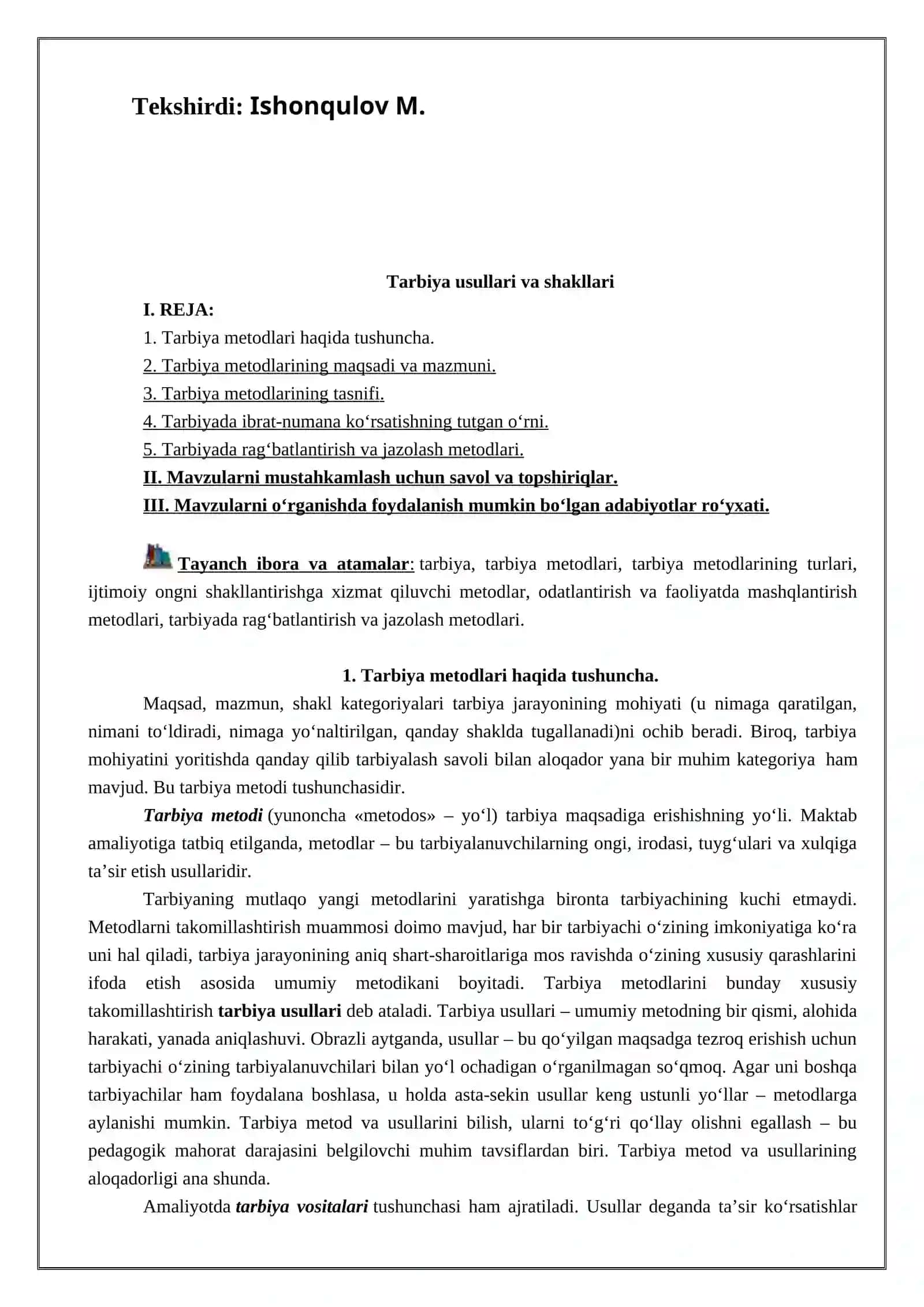 “TARBIYA VOSITALARI” 2