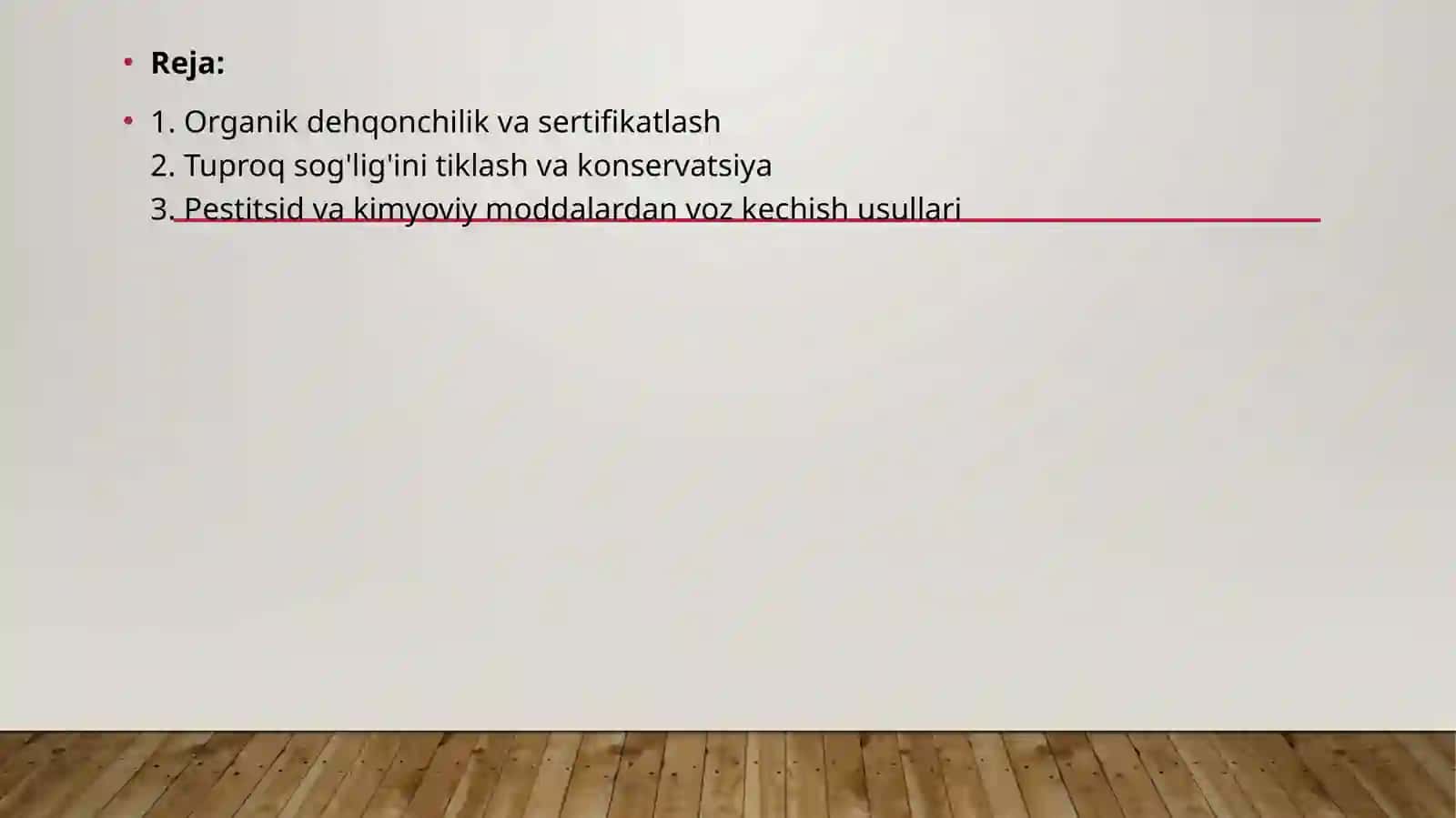 Organik dehqonchilik va sertifikatlash 2