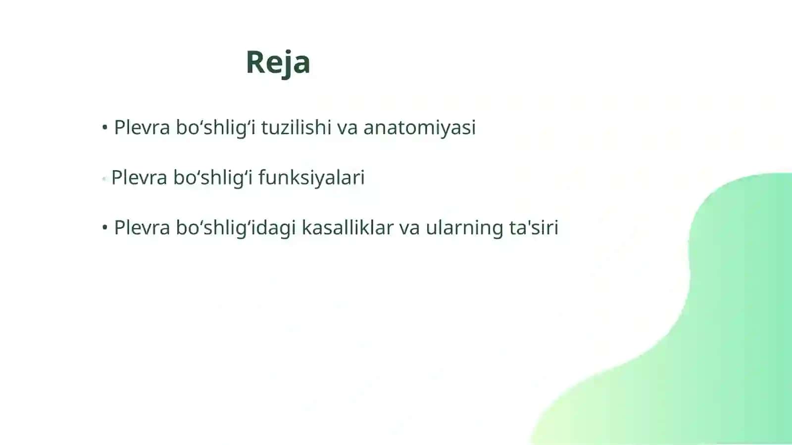 Plevraboʻshligʻifunksiyasivaplevraboʻshligʻinidrenajlashusullari 2