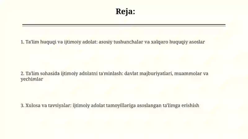 Ta'lim huquqi va ijtimoiy adolat 2