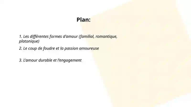 Les différentes formes d'amour (familial, romantique, platonique) 2
