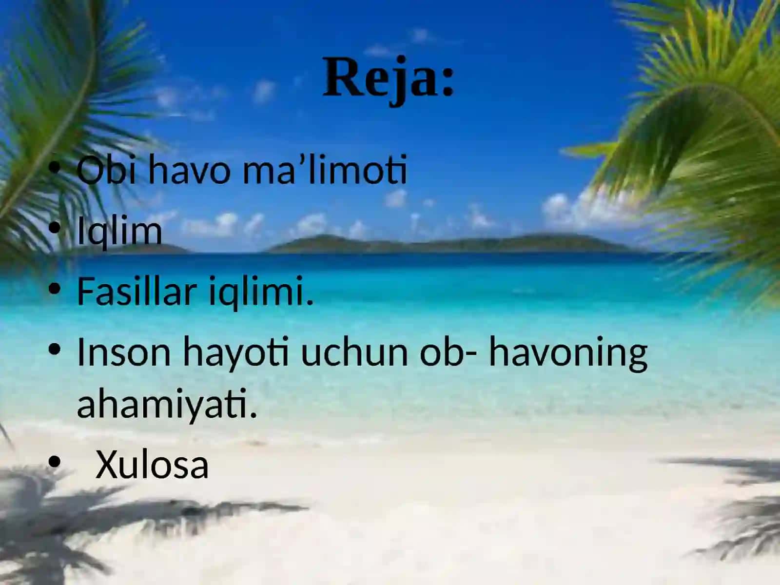 Ob – havo va iqlim 2