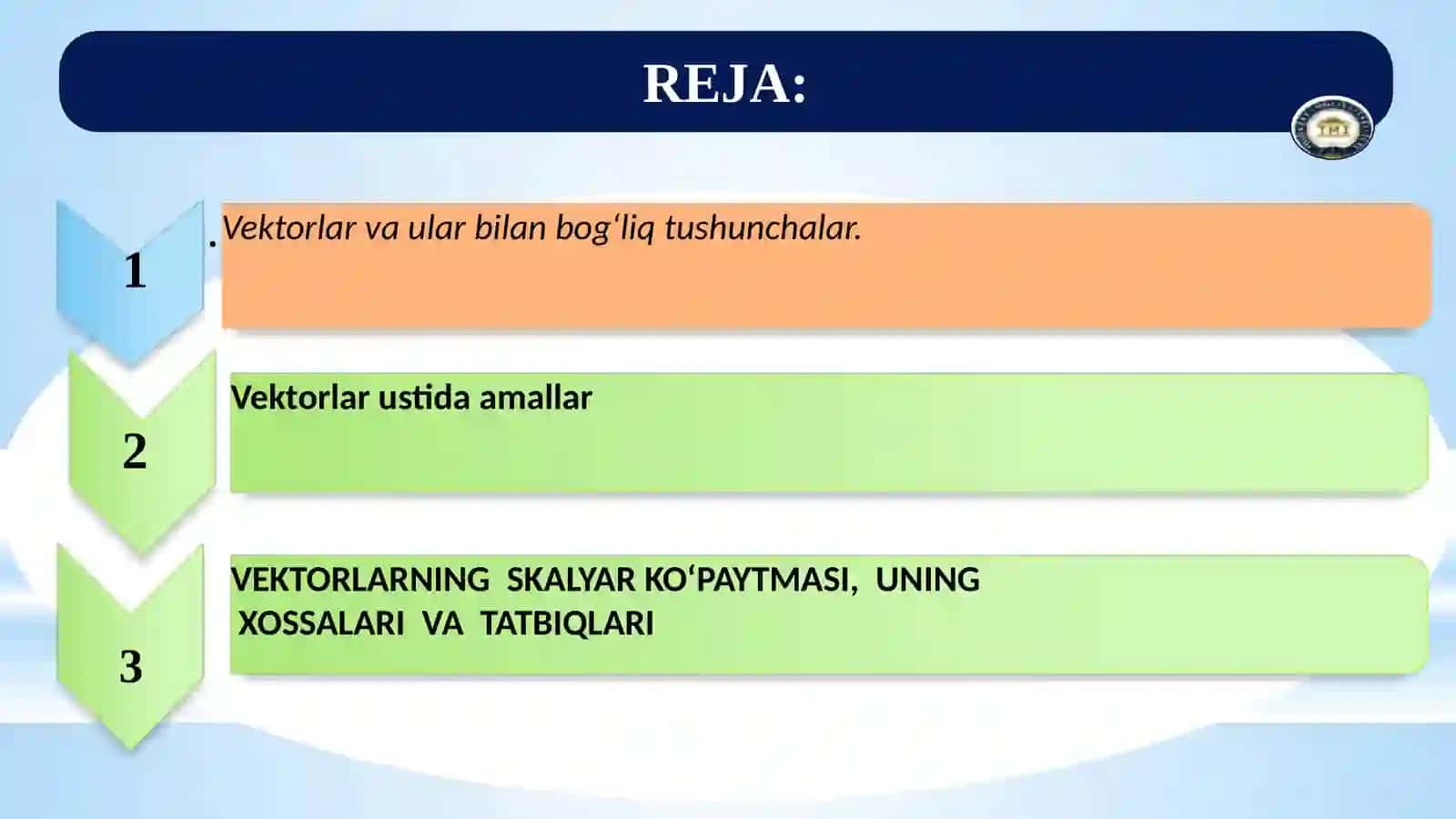 CHIZIQLI ALGEBRA VA ANALITIK GEOMETRIYA 2