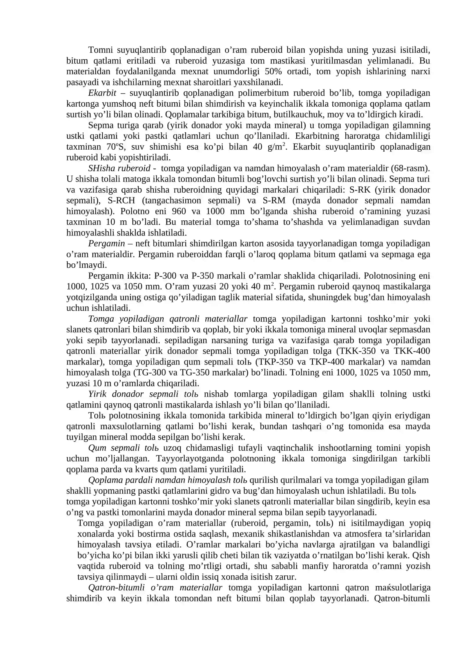 Gidroizolyatsiya materiallari 2