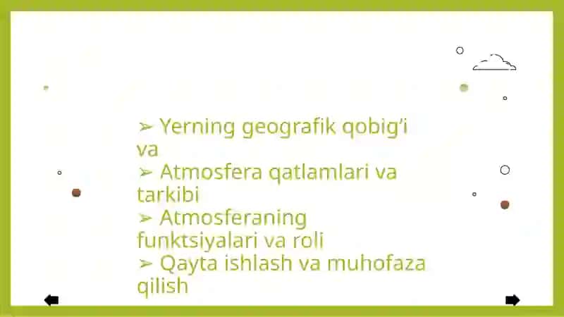 Yerning Geografik Qobig‘i va Atmosfera 2
