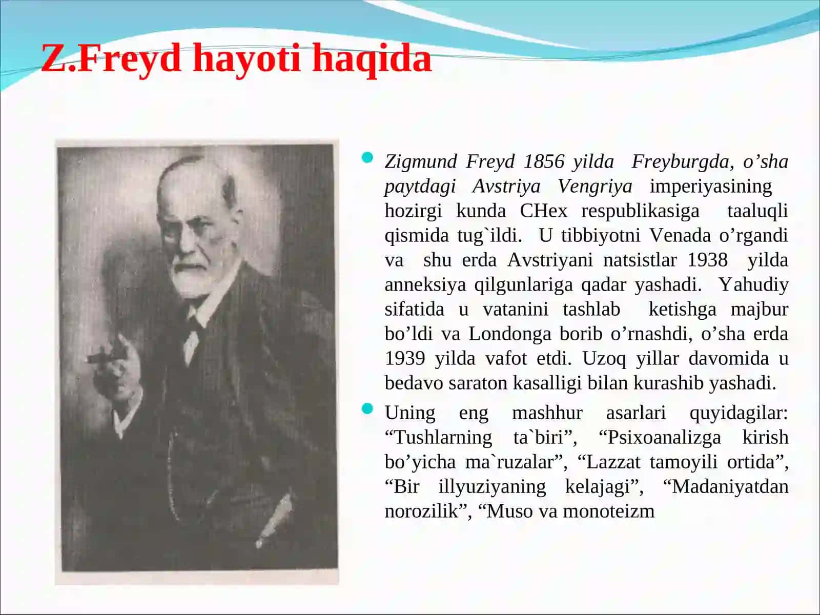 Z.Freydning psixoanalitik ta’limoti 2