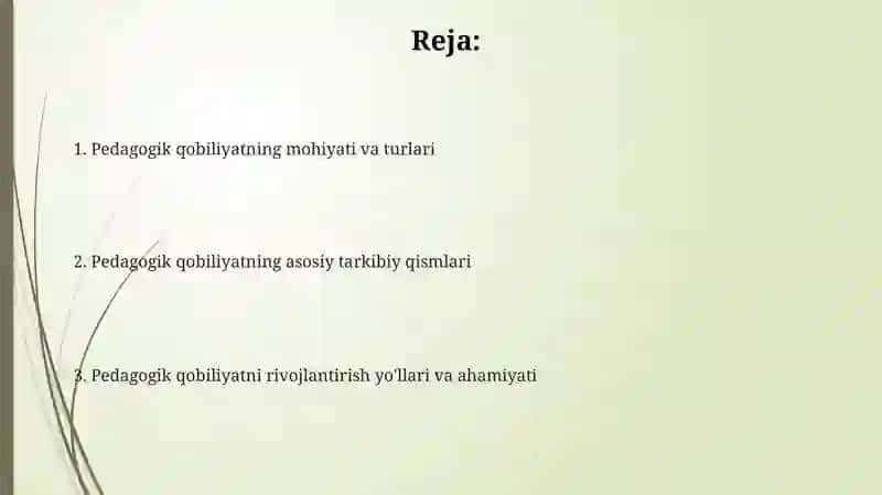 Pedagogik qobiliyat va uning turlari 2
