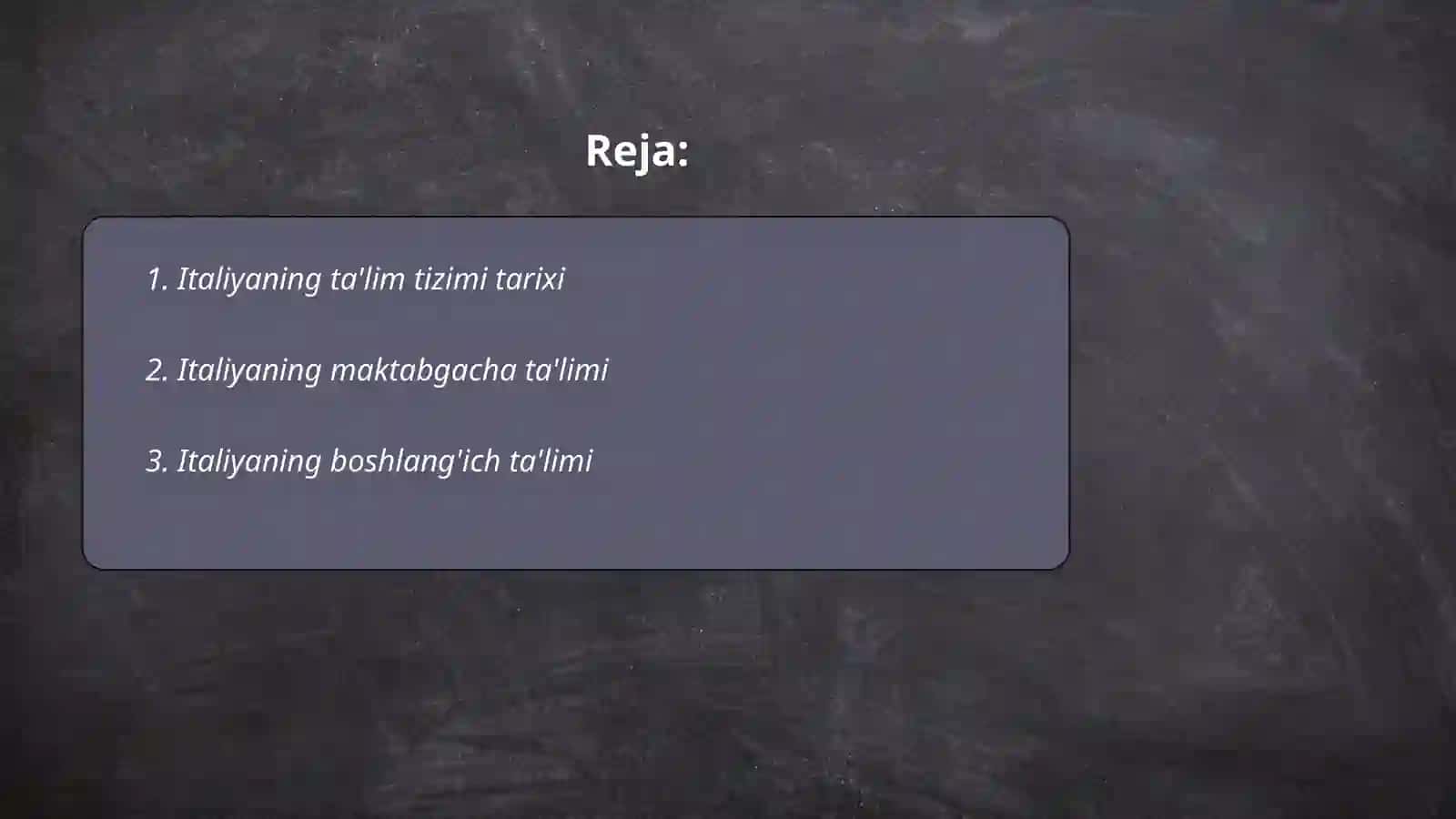 Italiya taʼlim tizimi 2