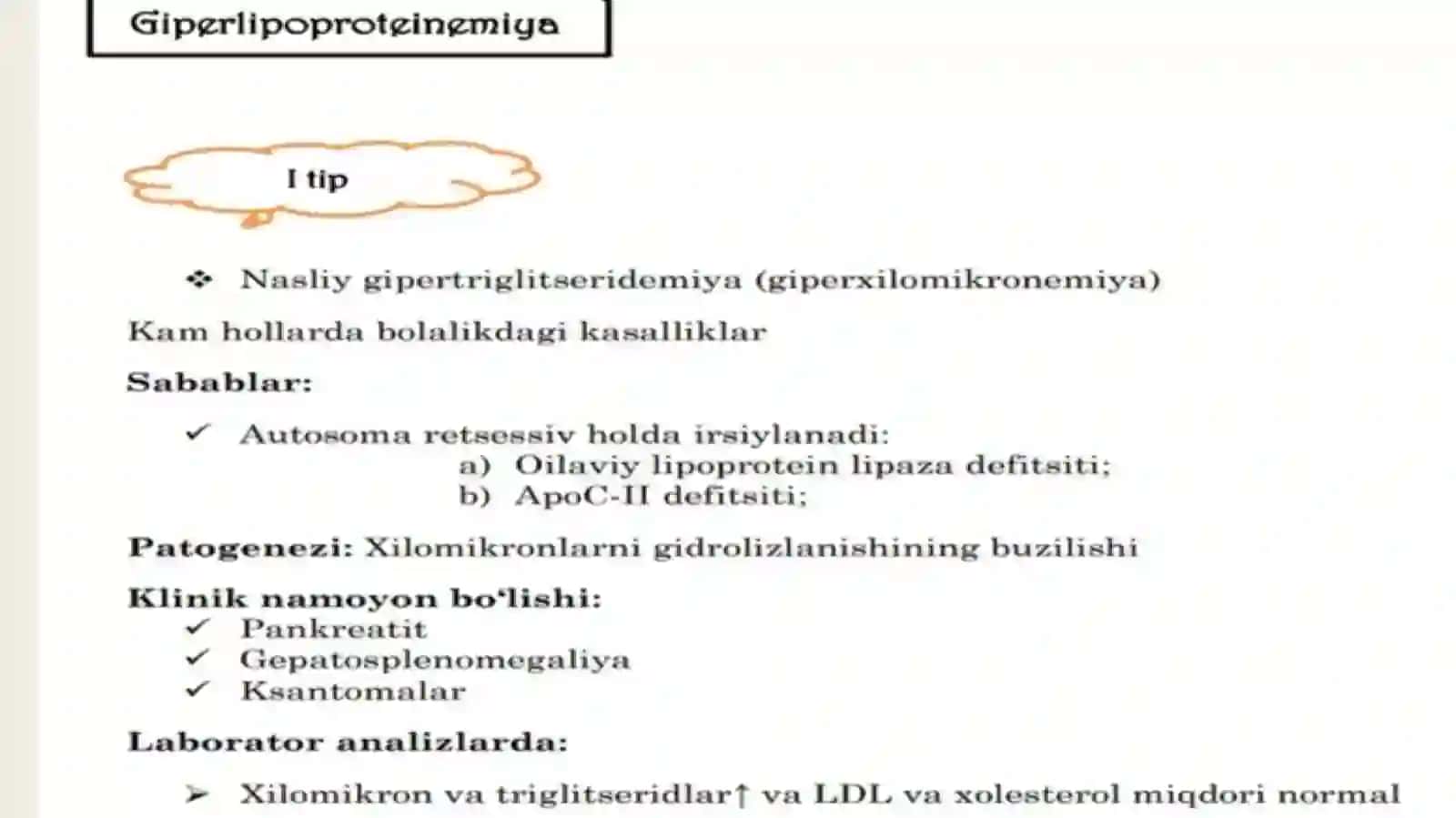 Lipidlar bilan bogʻliq kasalliklar 2