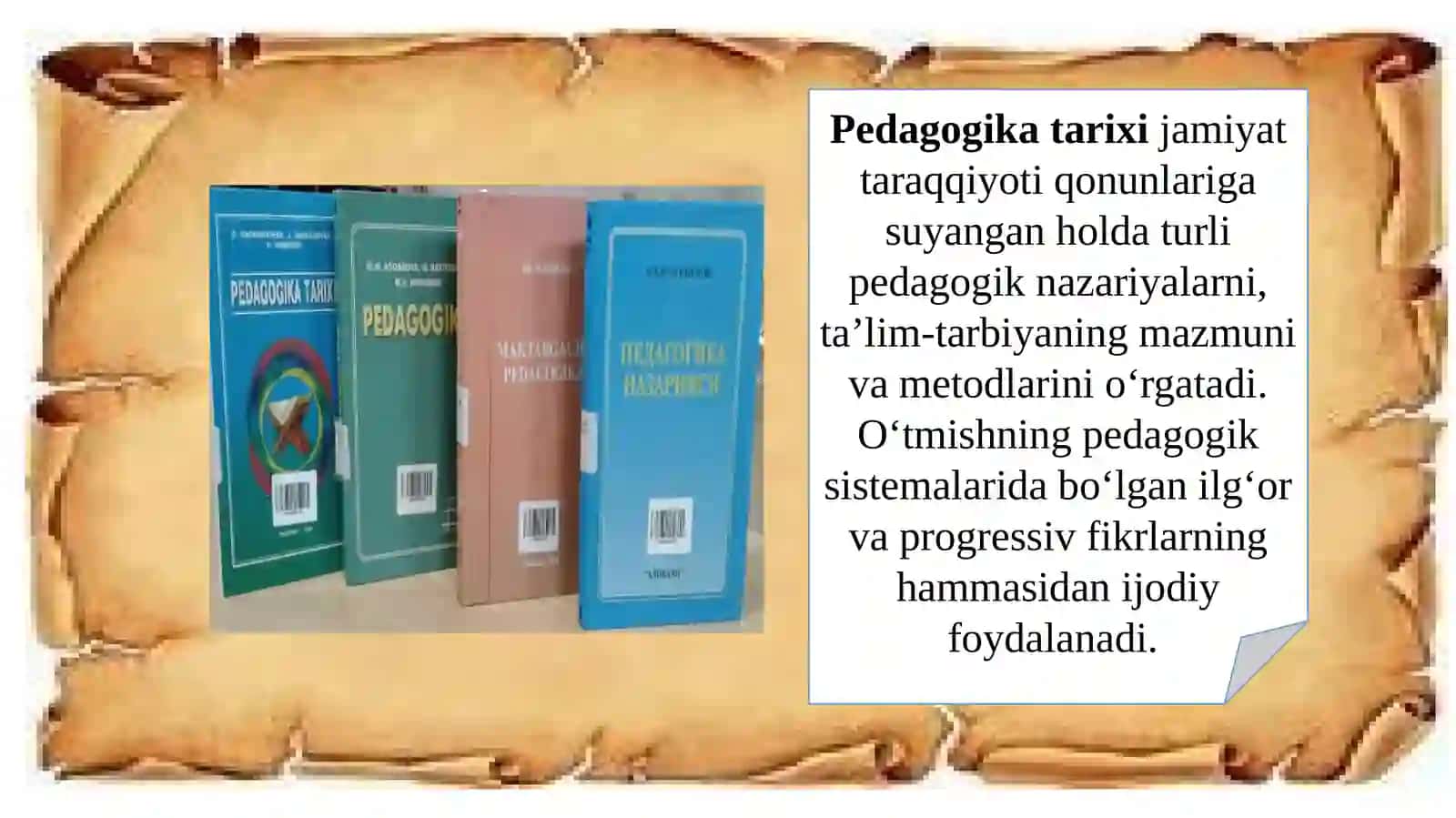 Pedagogika tarixi va nazariyasi 2